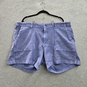 KUT From The Kloth Women Shorts 20W Purple Casual Normcore Button 5" Inseam